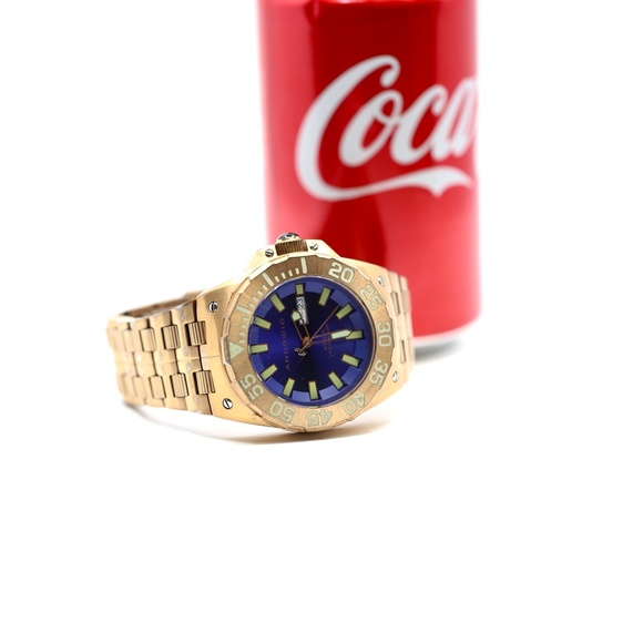 Android Watch Stainless Steel Blue Face Automatic - Picture 1 of 11